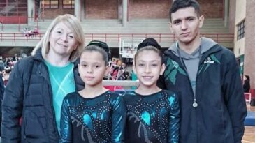 La Escuela de Gimnasia Artística Municipal brilló en San Jorge