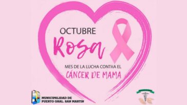 Se viene la campaña "Octubre Rosa" en Puerto General San Martín