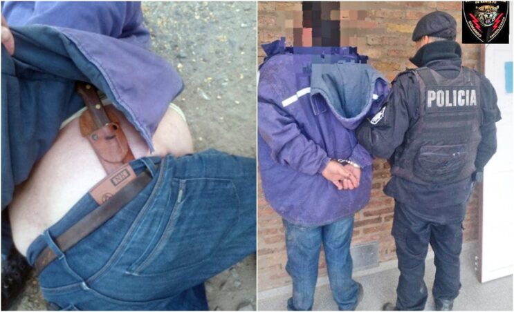 Les "mangueaba" a los camioneros con armas blancas en la cintura y terminó en calabozo