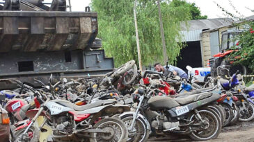 El municipio compactará las motos remitidas al corralón que no sean retiradas por sus dueños