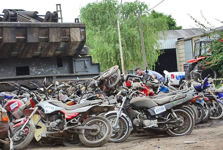El municipio compactará las motos remitidas al corralón que no sean retiradas por sus dueños